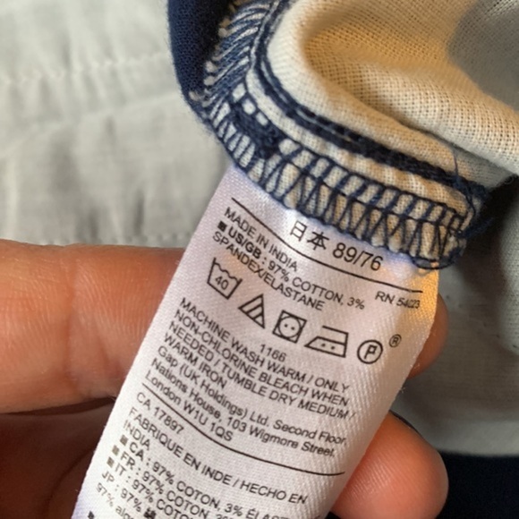 Gap Khakis Navy Blue Slim Stretch Pants NWT - Picture 8 of 9